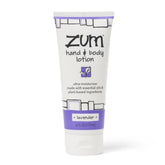 Indigo Wild Zum Lavender hand lotion bottle for daily dry-skin hydration.