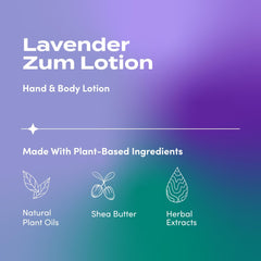 Indigo Wild Zum Lavender hand lotion pump bottle for easy, mess-free application.