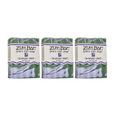 Indigo Wild Zum Lavender-Mint goat milk soap bar close-up with creamy lather for gentle cleansing.