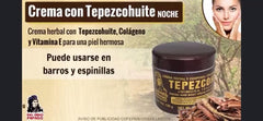 Indio Papago Night Cream Tepezcohuite jar closeup highlights creamy texture