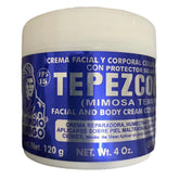 Indio Papago Tepezcohuite cream jar in white for daily hydration
