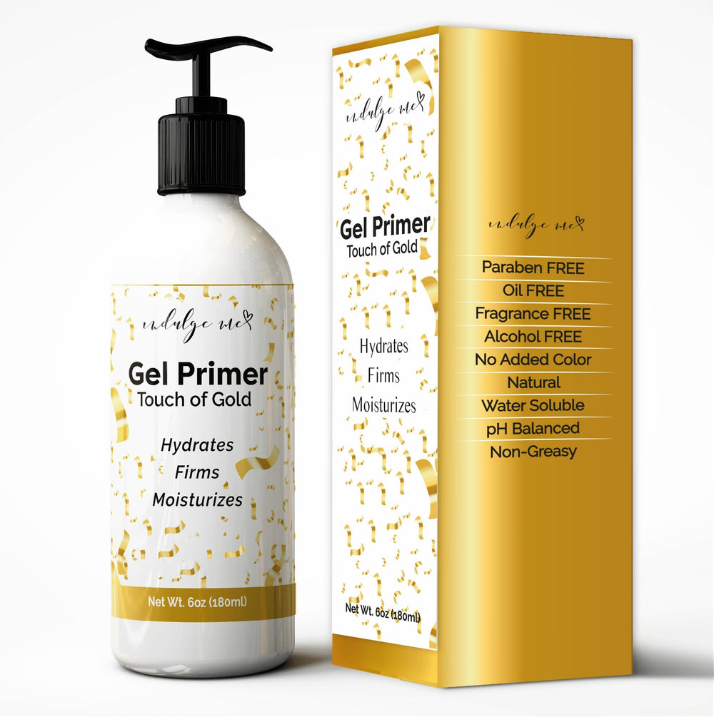 IndulgeMe Conductive Gel Primer packaging ready for at-home microcurrent routines.