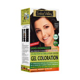 Indus Valley damage-free gel hair color pack shot communicates product branding and color vision.