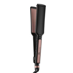 INFINITIPRO by CONAIR Rose Gold Ceramic Flat Iron front view shows sleek frizz-control styling