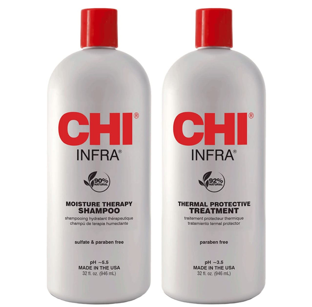 INFRA Shampoo 32oz bottle front highlighting a cleansing formula for refreshed hair.