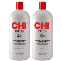 INFRA Treatment 32oz bottle front demonstrates conditioning for smoother hair.
