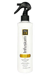 Infusium 23 Reparative Leave-In bottle demonstrating lightweight, fast-absorbing formula for damaged hair management.
