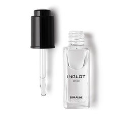 Inglot Duraline bottle with dropper extends makeup wear and customization.