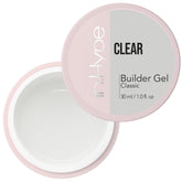 IN.HYPE UV/LED Clear Builder Gel application close-up for durable nail extensions