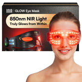 INIA red-light eye mask front view supports eye rejuvenation and refreshed appearance