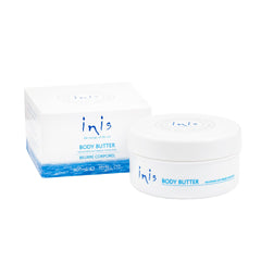 Inis Energy of the Sea rejuvenating body butter jar front, a rich hydrating cream for soft, replenished skin.