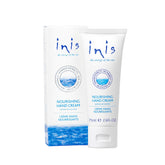 Inis Nourishing Hand Cream bottle demonstrates fast-absorbing hydration for daily use.