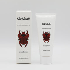 Ink Beetle Tattoo Aftercare Sealant Gel bottle with vegan formulation for conscious artists.