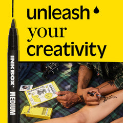 Inkbox Freehand Marker Skin Prep emphasizes clean, dry canvas for best results.