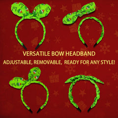 INLOLLY Griench headband features a removable bow for versatile looks