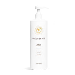 INNERSENSE Clarity Hairbath bottle front—fragrance-free, hypoallergenic formula for sensitive scalps.