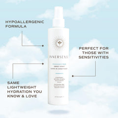 Hair glow after using INNERSENSE fragrance-free Sweet Spirit leave-in conditioner