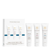 INNERSENSE I Create Hold gel travel pack pour demonstrates defined curls on the go.
