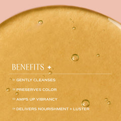 INNERSENSE Natural Color Awakening Hairbath lather closeup illustrating gentle foam for medium texture hair