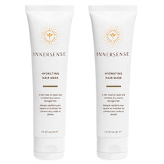 INNERSENSE natural hydrating hair mask jar close-up for moisturized hair.