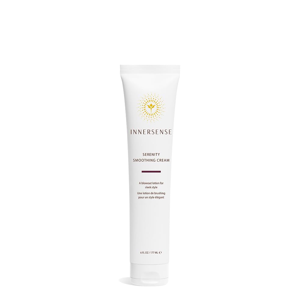 INNERSENSE Natural Serenity smoothing hair cream bottle for a smooth blowout