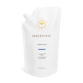 Bottle-front shot of INNERSENSE I Create Hold Gel shows natural shine and firm hold.