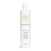 INNERSENSE I Create Volume lotion bottle close-up, showcasing fuller roots and added body.