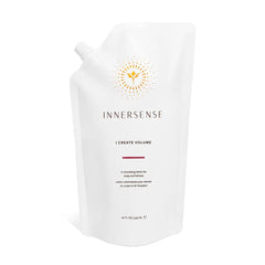 INNERSENSE Organic Beauty Volume Lotion bottle showing medium-hold lift for fuller hair