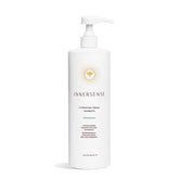 INNERSENSE Organic Hydrating Hairbath bottle showing nourishing formula for dry hair.
