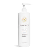 INNERSENSE Quiet Calm Curl Control bottle with pump for defined, frizz-free curls