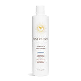 INNERSENSE Quiet Calm Curl Control bottle reduces frizz for defined curls.