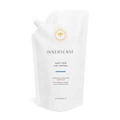 INNERSENSE Quiet Calm Curl Control bottle showing hydrating cream for defined curls.