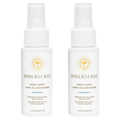 INNERSENSE Sweet Spirit Leave-In Conditioner bottle detangles and hydrates for all hair types.