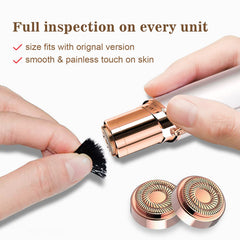 Innobeaut twist-on-off design enables quick blade changes during routine.