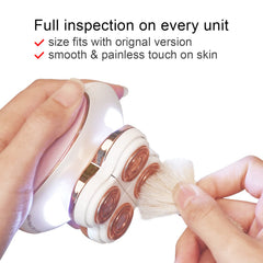 Innobeaut replacement heads shown easy installation for quick refresh and flawless legs.