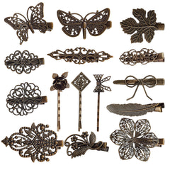 insowni bronze metal hair clip with secure clasp for daily wear