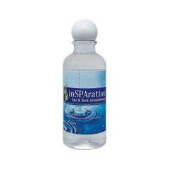 InSPAration Rain Aromatherapy bottle pour creates a soothing spa aroma for soaking