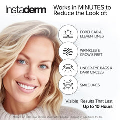 Instaderm Instant Eye Tightener bottle ready for easy everyday application.