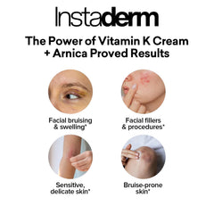 Instaderm Vitamin K Cream targets spider veins and broken capillaries for even tone.