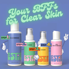InstaNatural Besties serum dropper for quick absorption and brightened-looking skin.