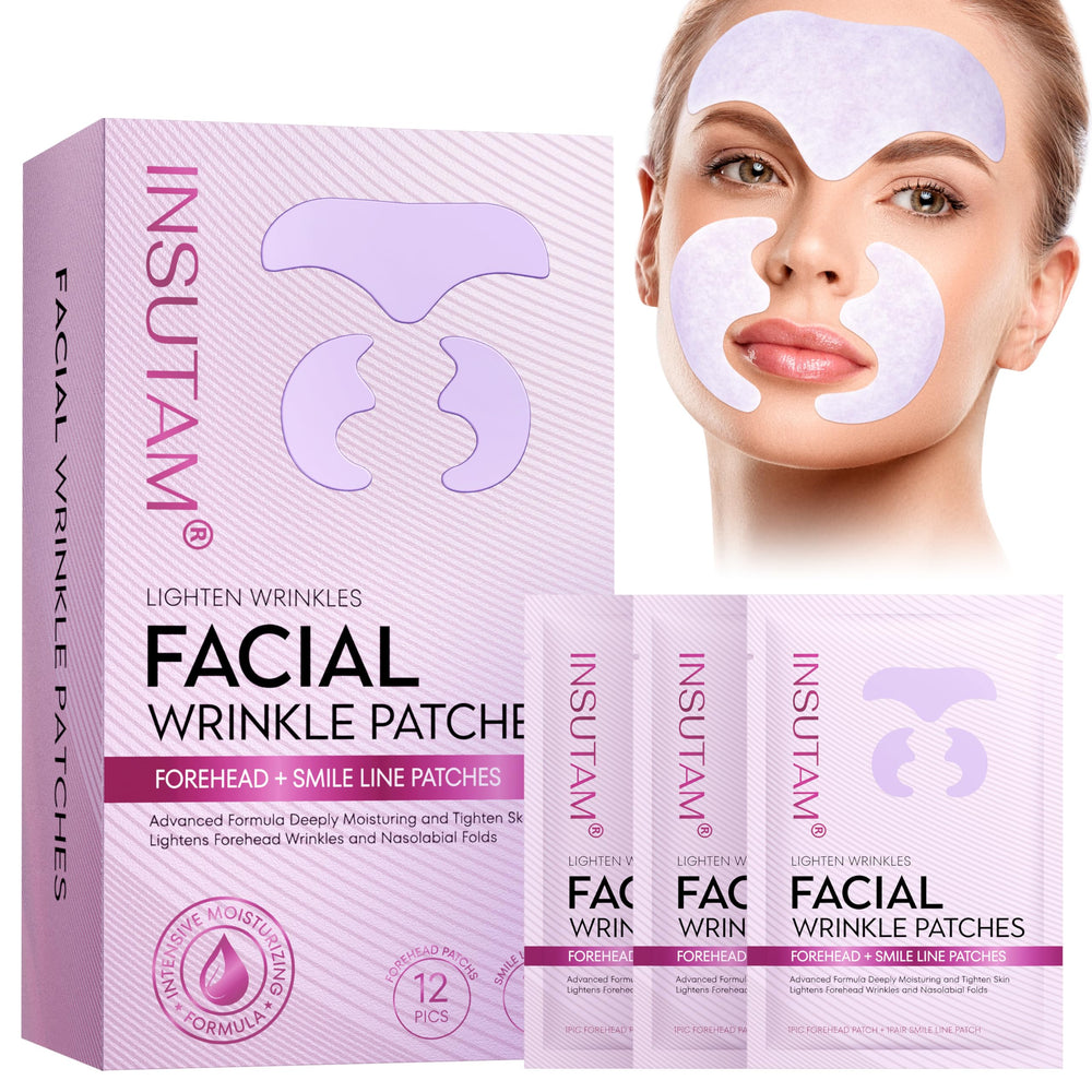 Insutam Forehead Wrinkle Patches packshot for at-home anti-wrinkle care