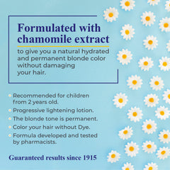 Intea Camomila Kids Hair Lightener spray on hair demonstrates easy application after shampoo.