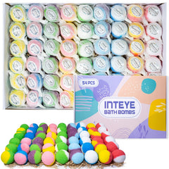 INTEYE Luxury Bath Bombs Gift Set box front highlights premium packaging