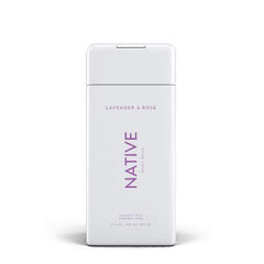 Intotal TKK Native Body Wash Lavender & Rose hand lather showing rich moisturizing foam