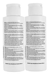 Inverness After Piercing Ear Care two-pack bottles back view, convenient at-home aftercare