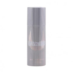 Invictus Paco Rabanne deodorant spray application on skin for a fresh start.