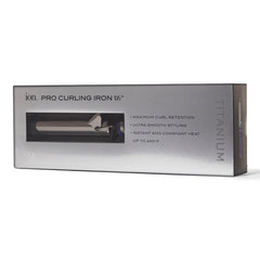 Ion Titanium Pro Curling Iron dual-voltage design enables travel-ready styling anywhere.
