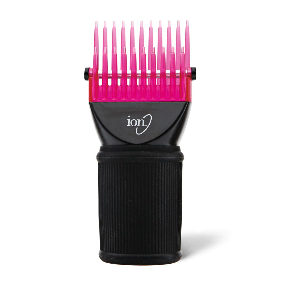 Ion Universal Hair Straightening Pic Attachment front view with ergonomic grip for precise styling