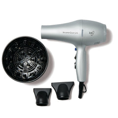 Ion Whisper Quiet Lite dryer front view highlights lightweight design for easy daily styling.