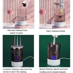 Ipalmay brush cleaner bottom motor demonstrates powerful cleaning action for quick results.